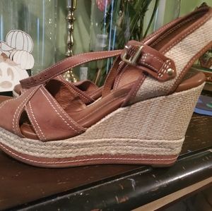 Clark wedge shoes
